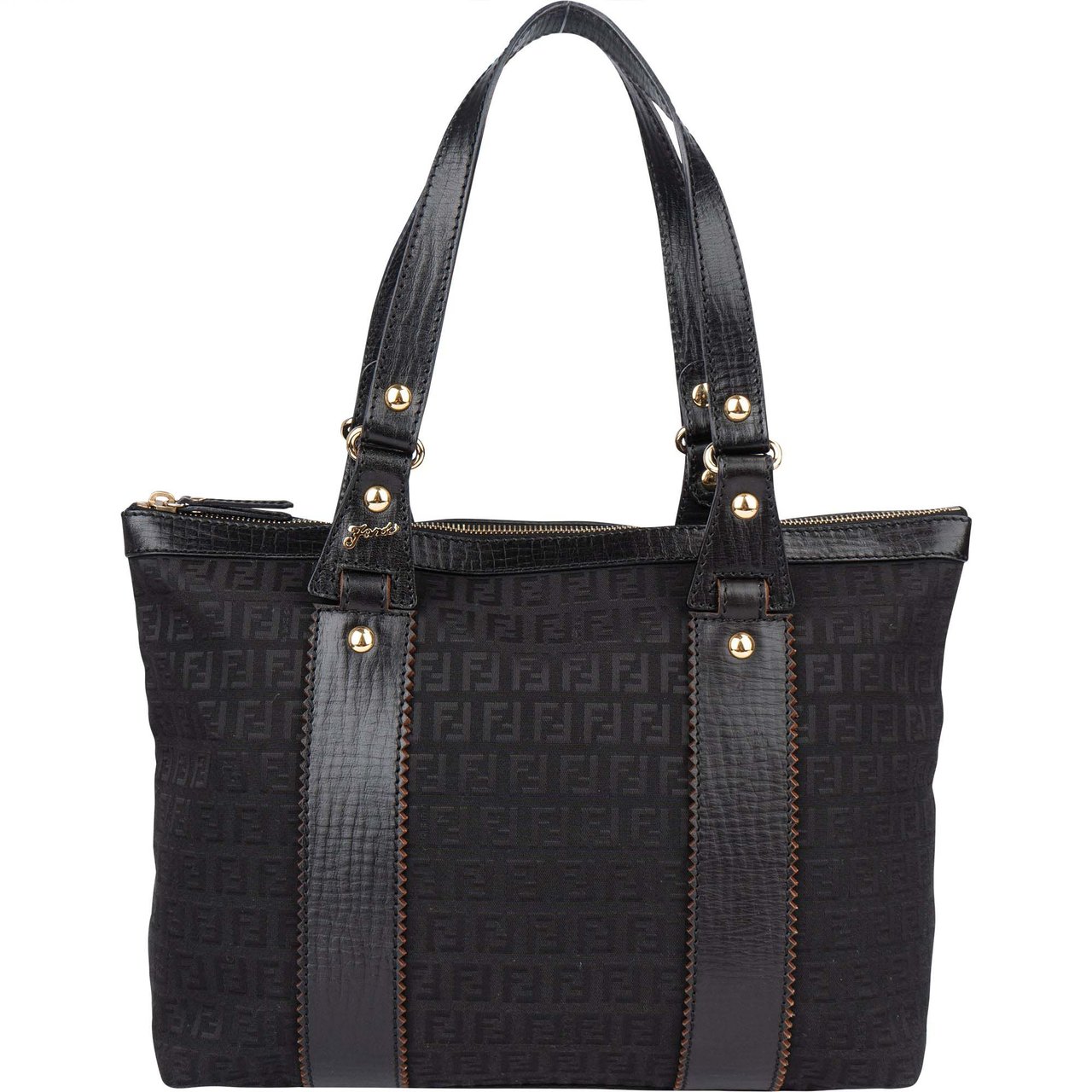Fendi Fendi FF Monogram Zucchino Handbag Divers