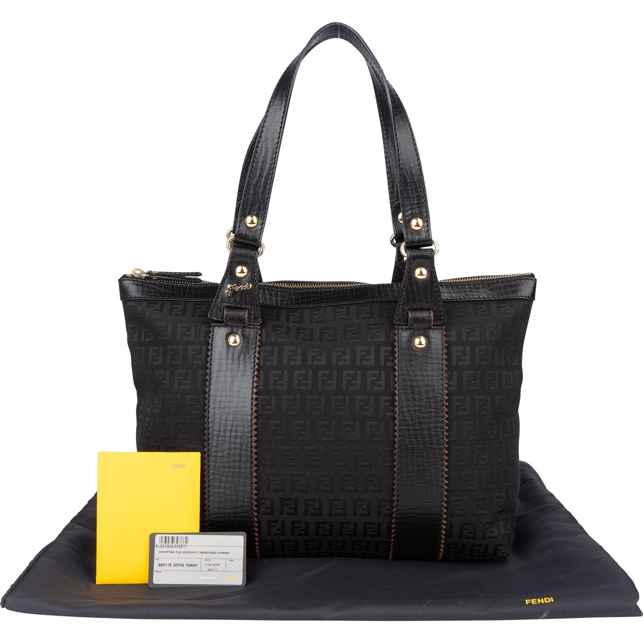 Fendi Fendi FF Monogram Zucchino Handbag Divers