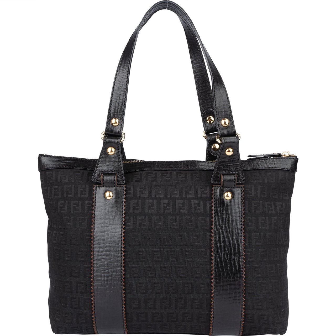 Fendi Fendi FF Monogram Zucchino Handbag Divers