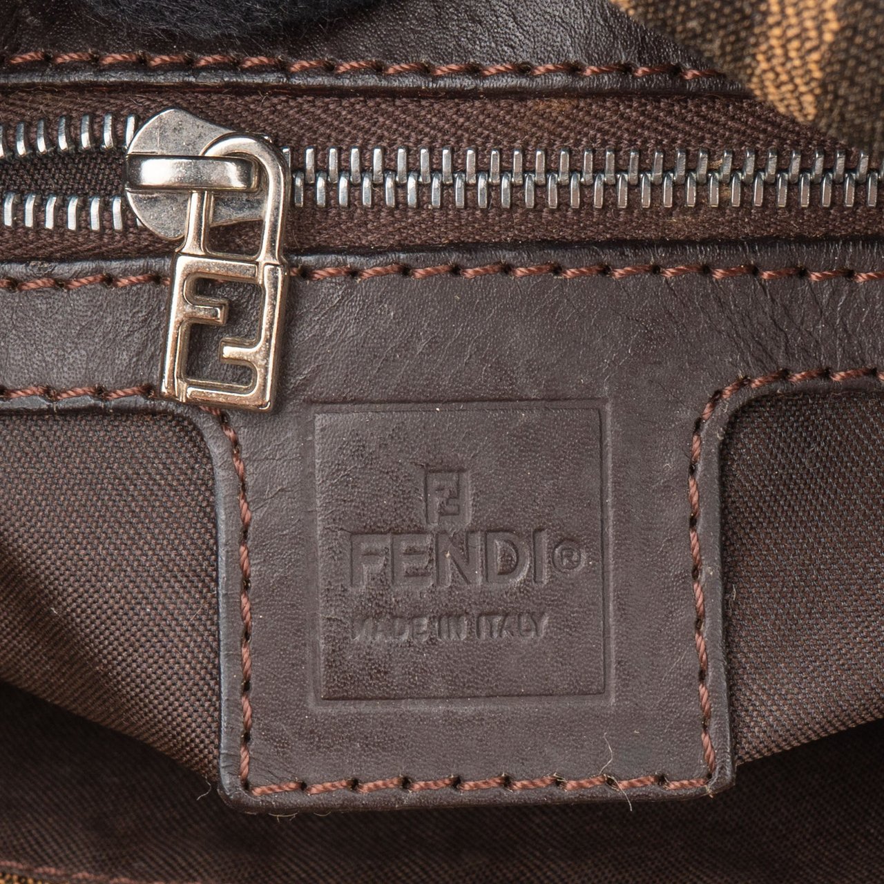Fendi Fendi FF Monogram Baguette Shoulder Bag Divers