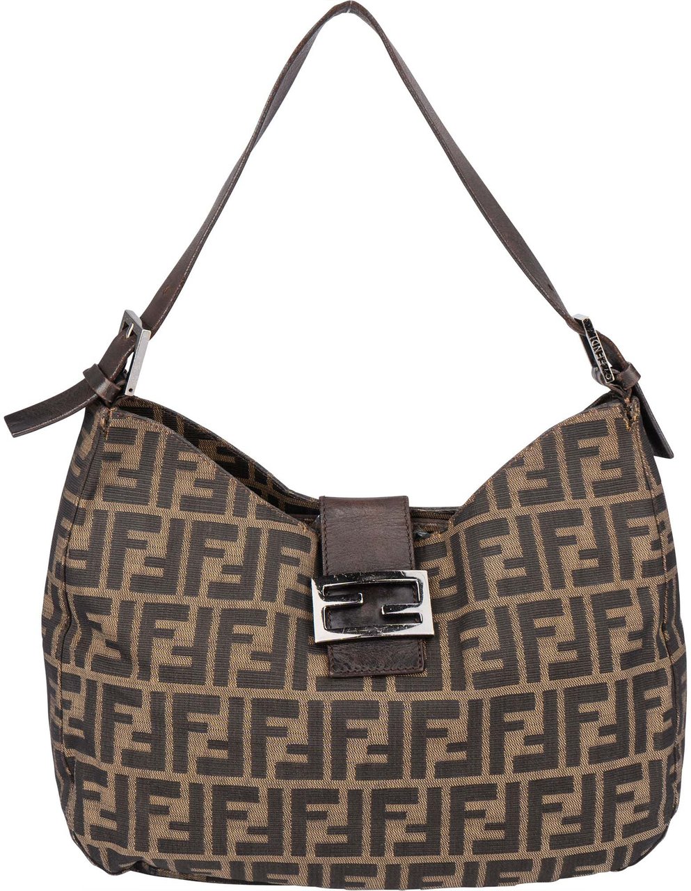 Fendi Fendi FF Monogram Baguette Buckle Shoulder Bag Divers