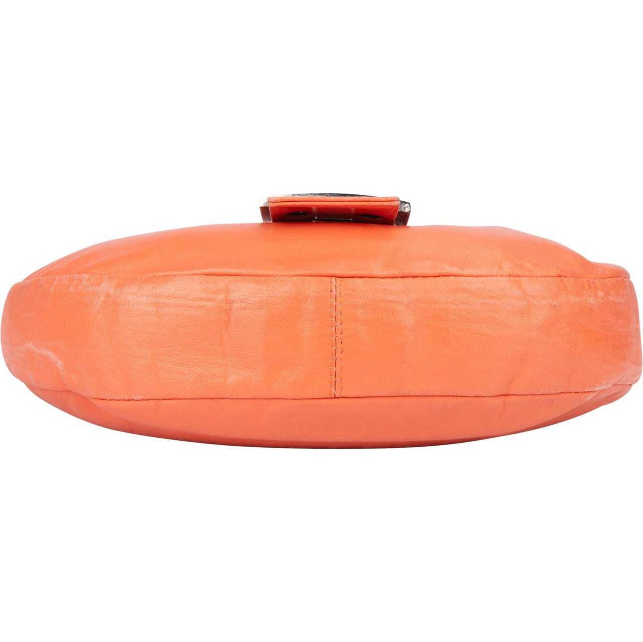 Fendi Fendi Orange Leather Limited FF Buckle Hobo Bag Divers