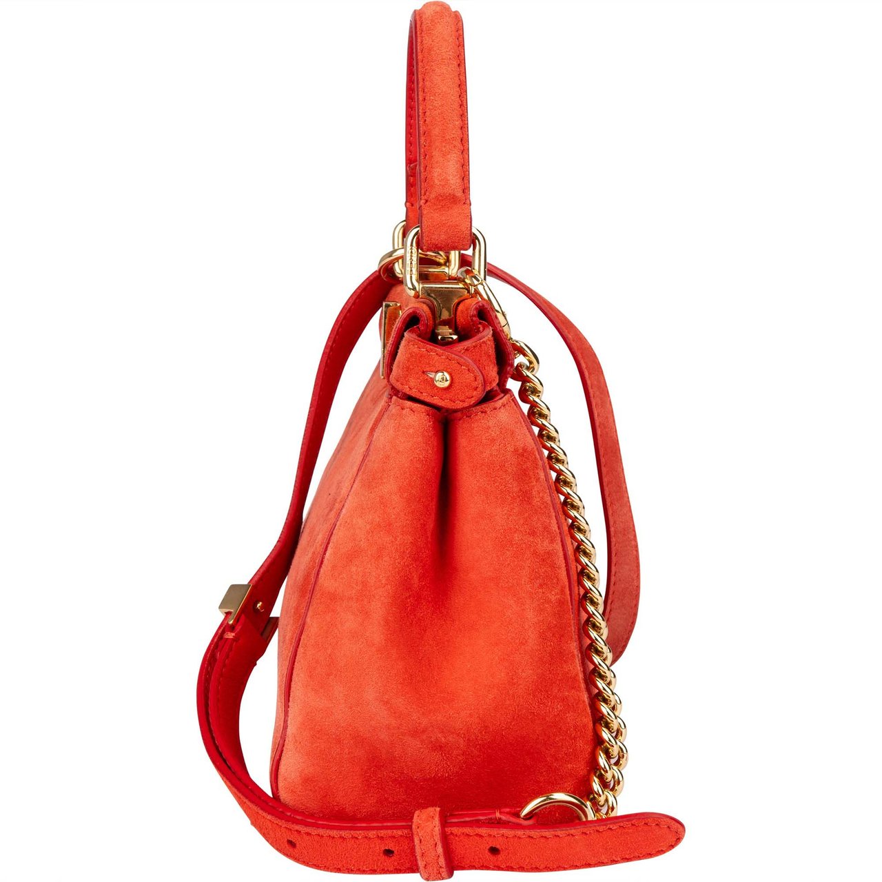 Fendi Fendi Suede Peekaboo Handbag Divers