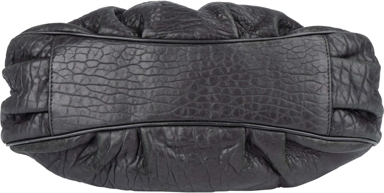 Fendi Fendi Pebbled Leather Buckle Handbag Divers