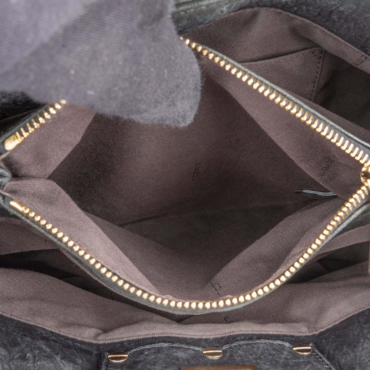 Fendi Fendi Pebbled Leather Buckle Handbag Divers