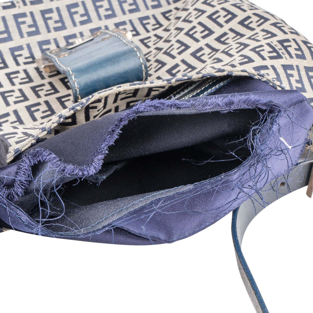 Fendi Fendi FF Monogram Baguette Buckle Hobo Bag Divers