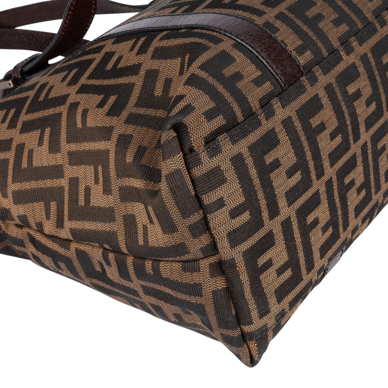 Fendi Fendi FF Monogram Zucca Handbag Bruin