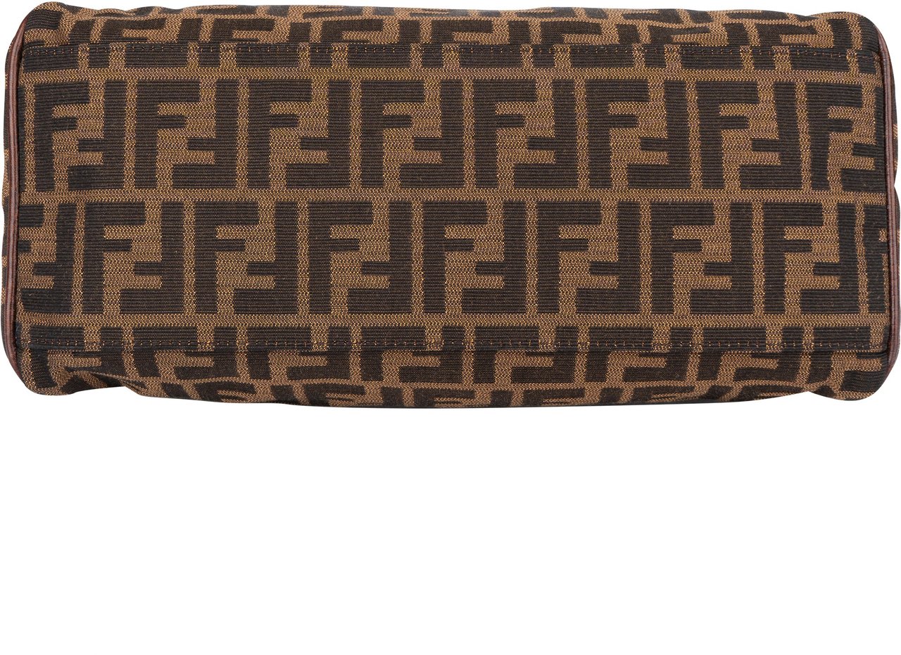 Fendi Fendi FF Monogram Piccola Handbag Bruin