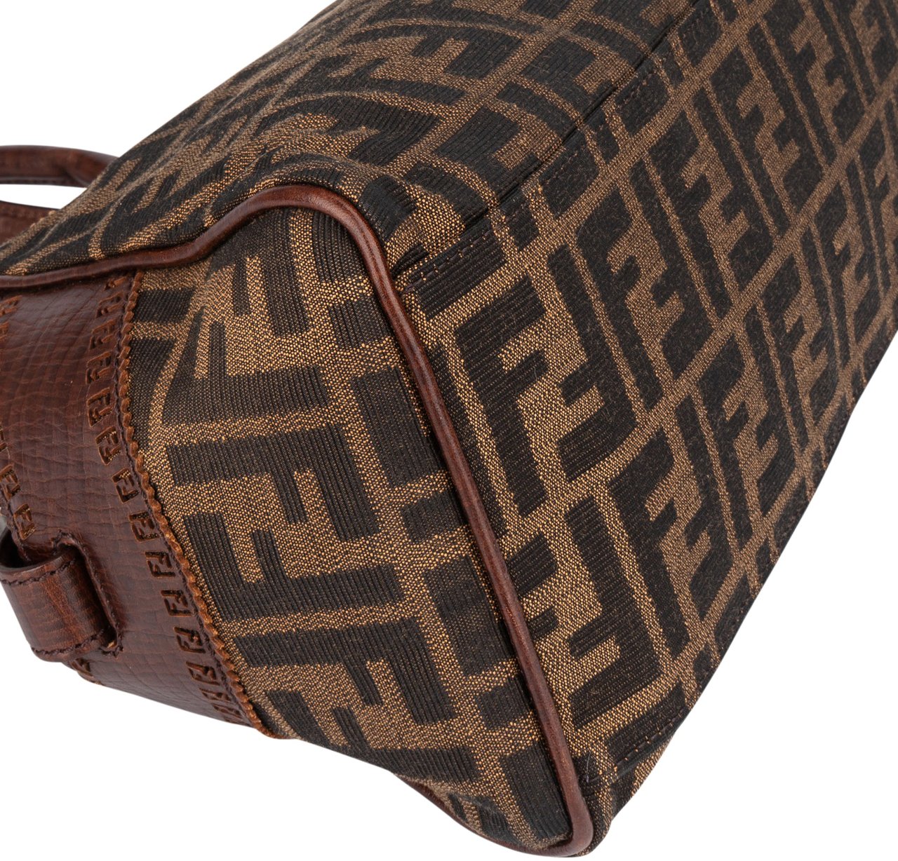 Fendi Fendi FF Monogram Piccola Handbag Bruin