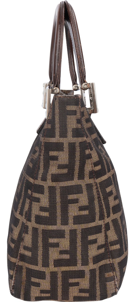 Fendi Fendi FF Monogram Zucca Handbag Bruin