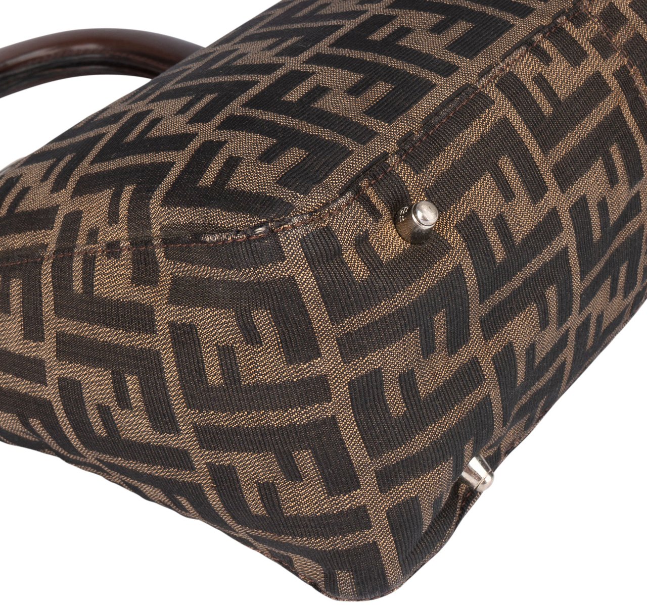 Fendi Fendi FF Monogram Zucca Handbag Bruin