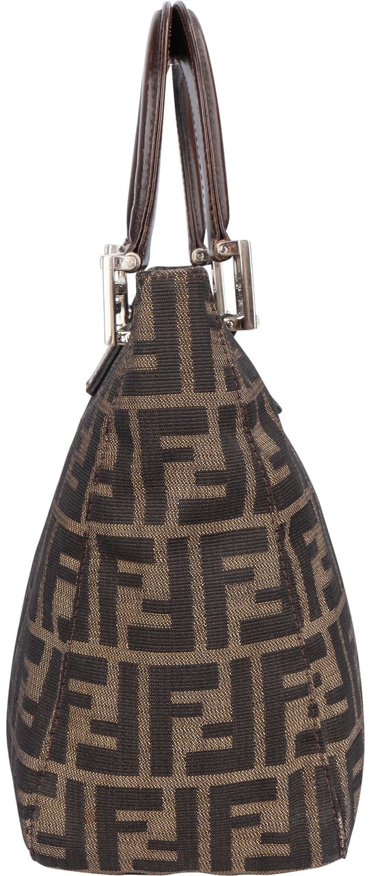 Fendi Fendi FF Monogram Zucca Handbag Bruin