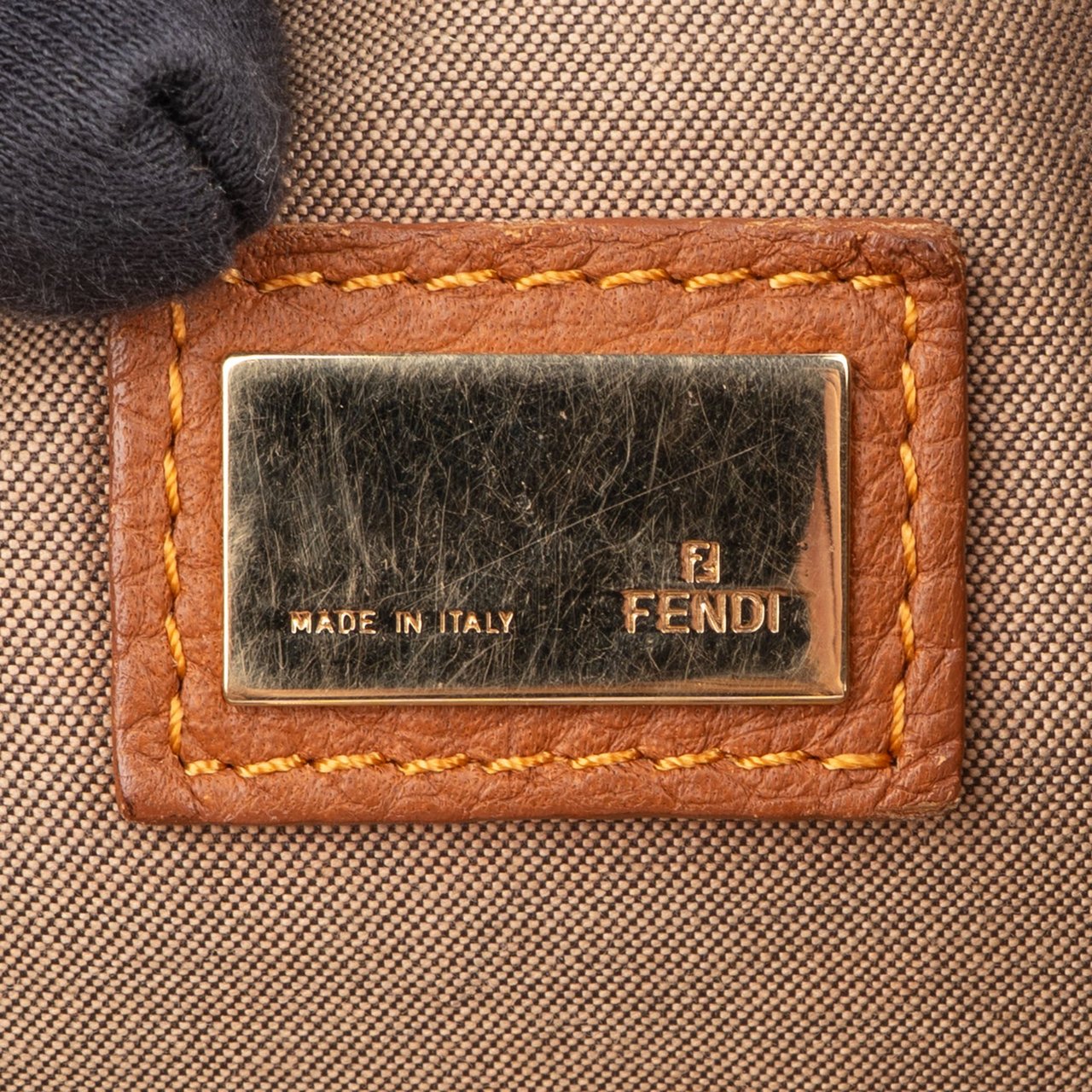 Fendi Fendi FF Monogram Zucca Handbag Bruin
