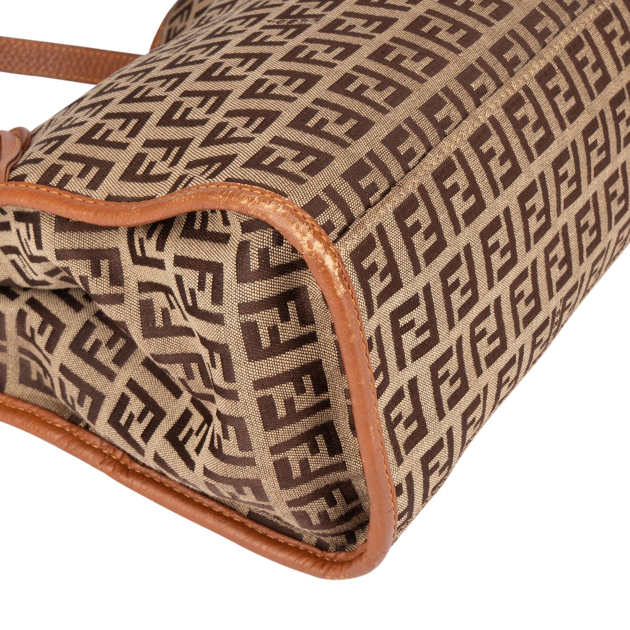Fendi Fendi FF Monogram Zucca Handbag Bruin