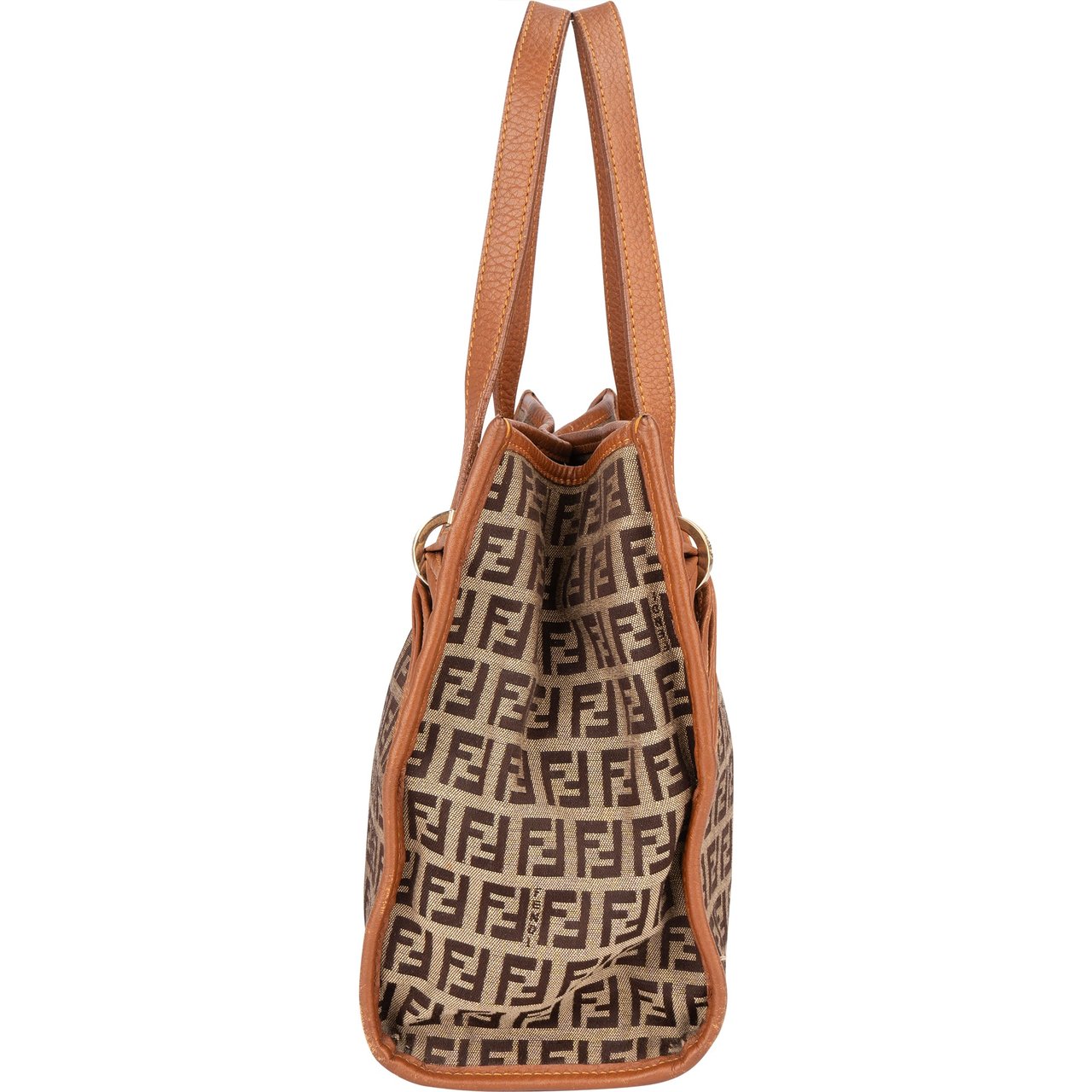Fendi Fendi FF Monogram Zucca Handbag Bruin