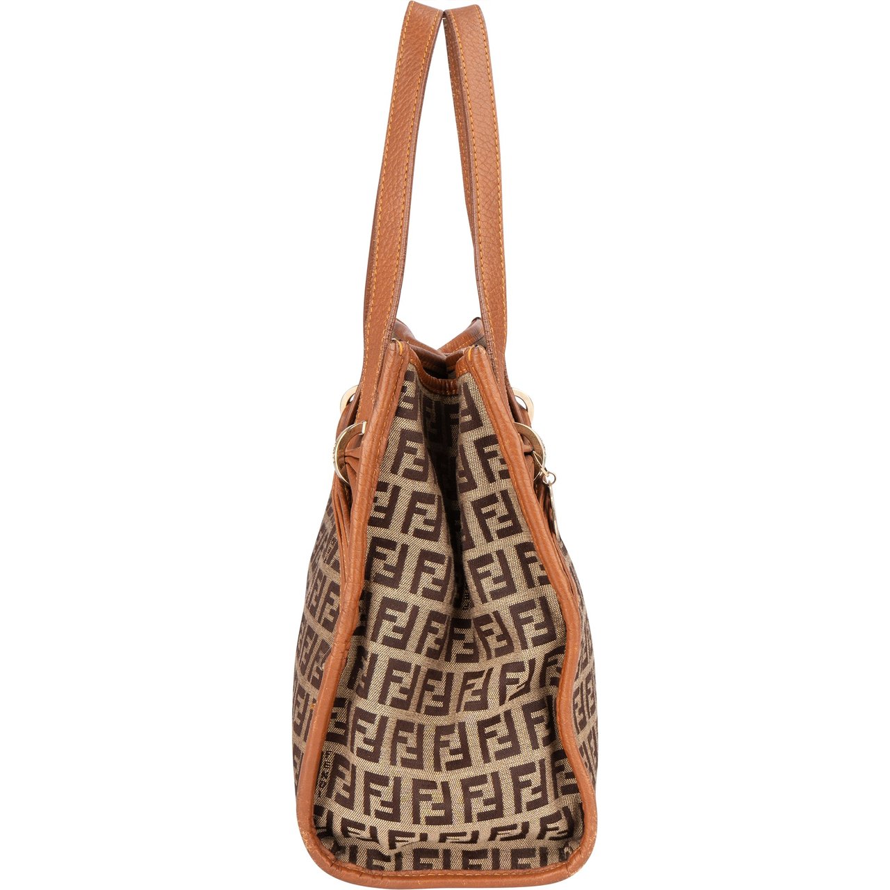 Fendi Fendi FF Monogram Zucca Handbag Bruin