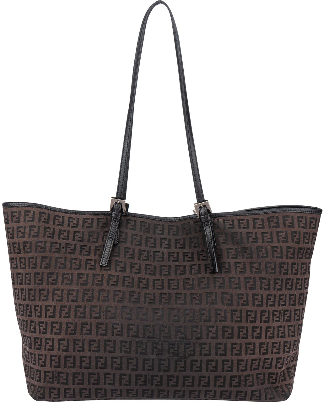 Fendi Fendi FF Monogram Zucca Handbag Bruin