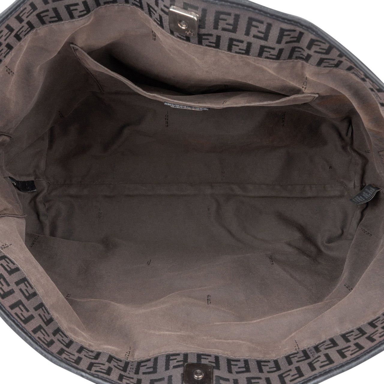 Fendi Fendi FF Monogram Zucca Handbag Bruin