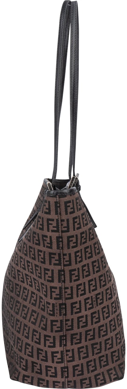 Fendi Fendi FF Monogram Zucca Handbag Bruin
