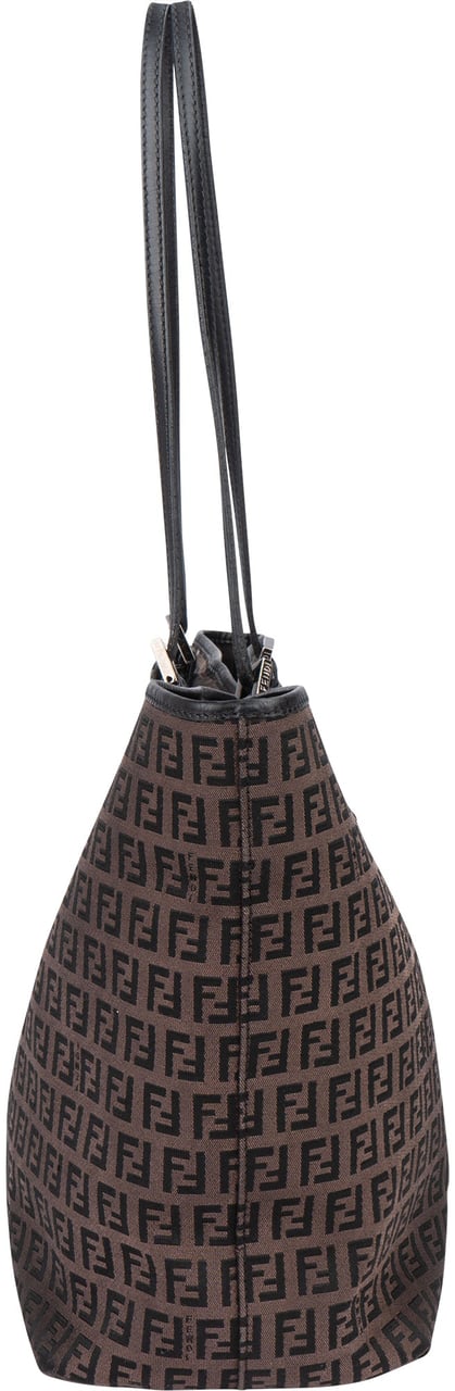 Fendi Fendi FF Monogram Zucca Handbag Bruin