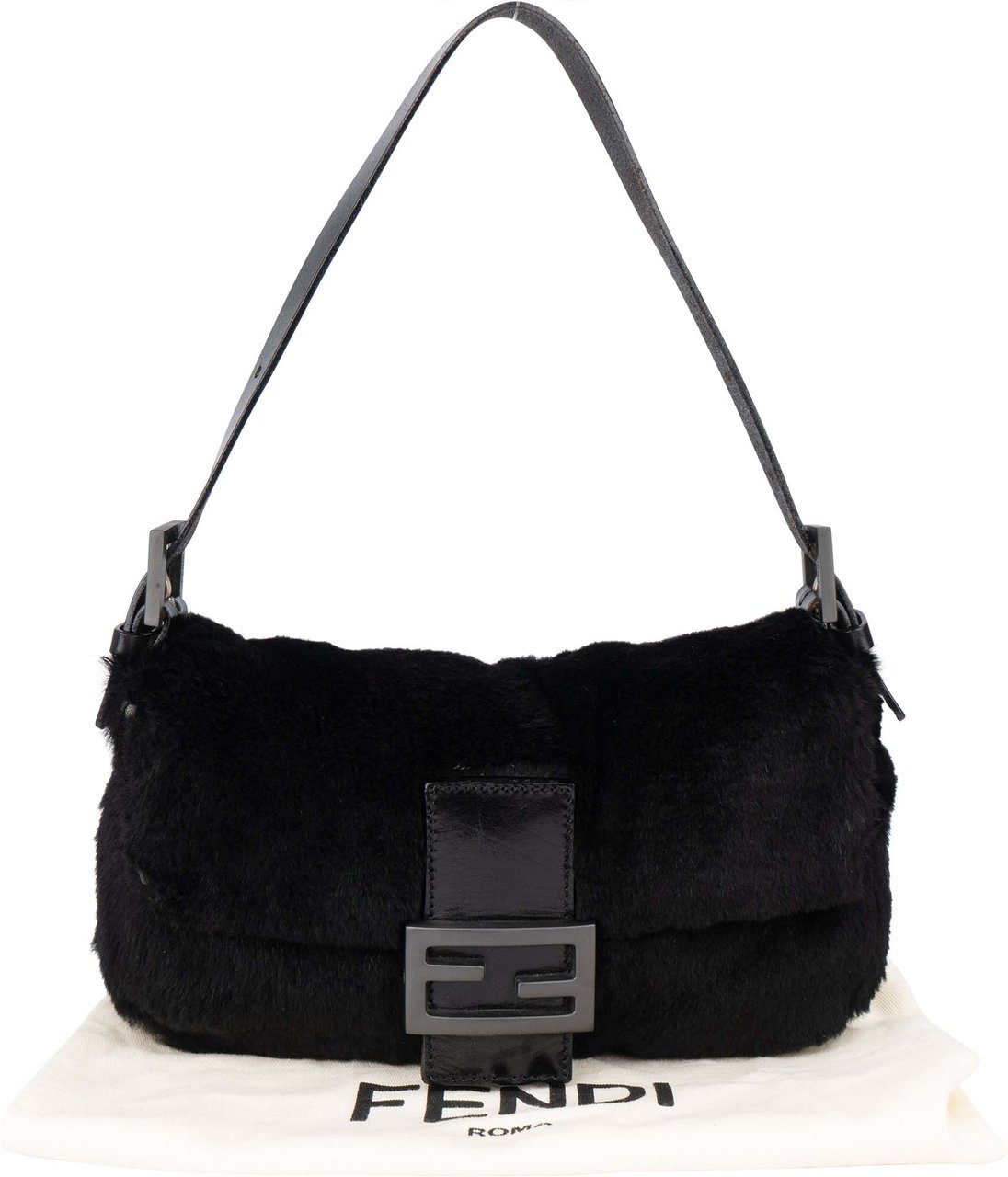 Fendi Fendi Limited Fur Baguette Handbag Divers