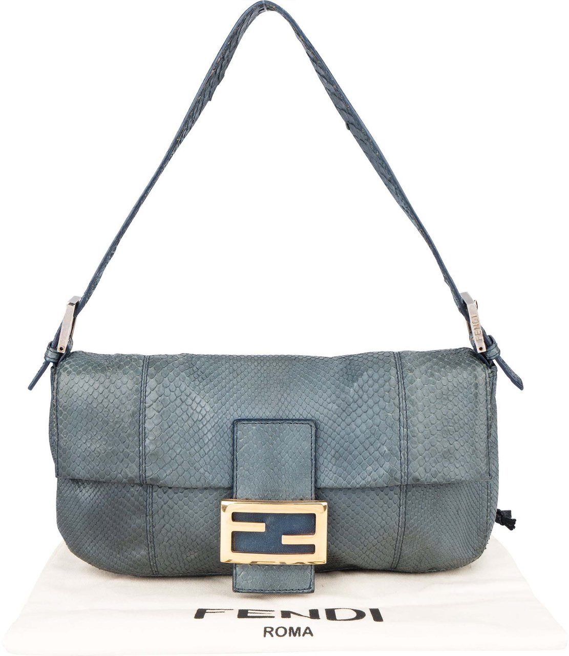Fendi Fendi Limited Python Baguette Handbag Divers