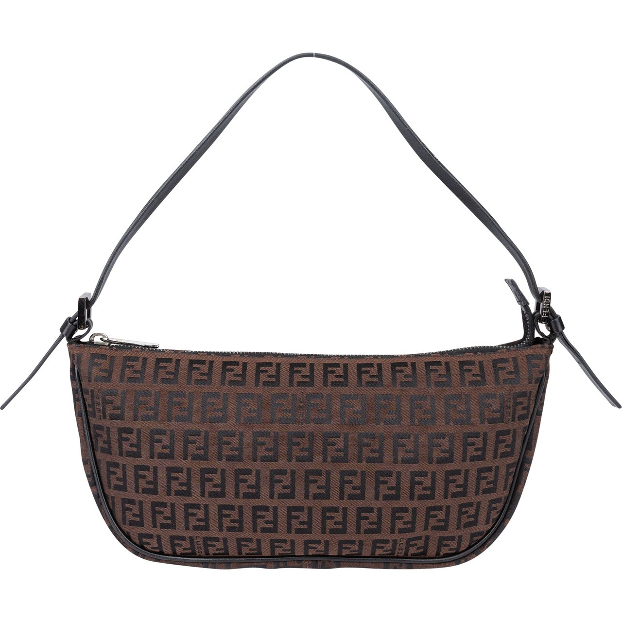 Fendi Fendi FF Monogram Zucca Handbag Bruin