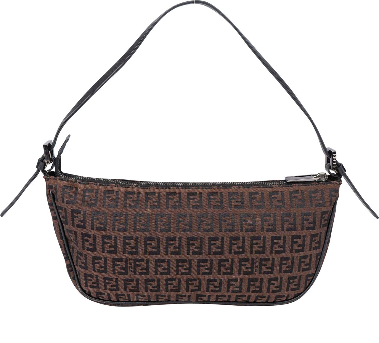 Fendi Fendi FF Monogram Zucca Handbag Bruin