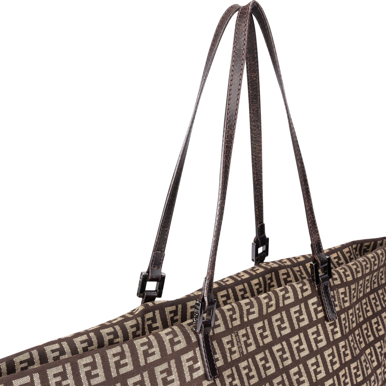 Fendi Fendi FF Monogram Zucca Shopper Bag Bruin