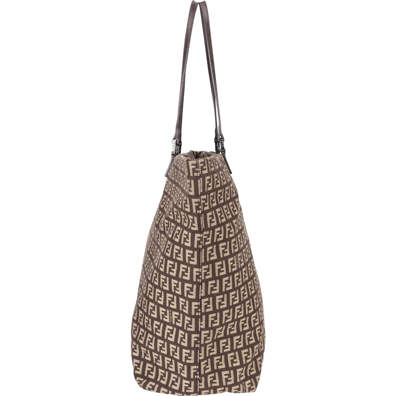 Fendi Fendi FF Monogram Zucca Shopper Bag Bruin