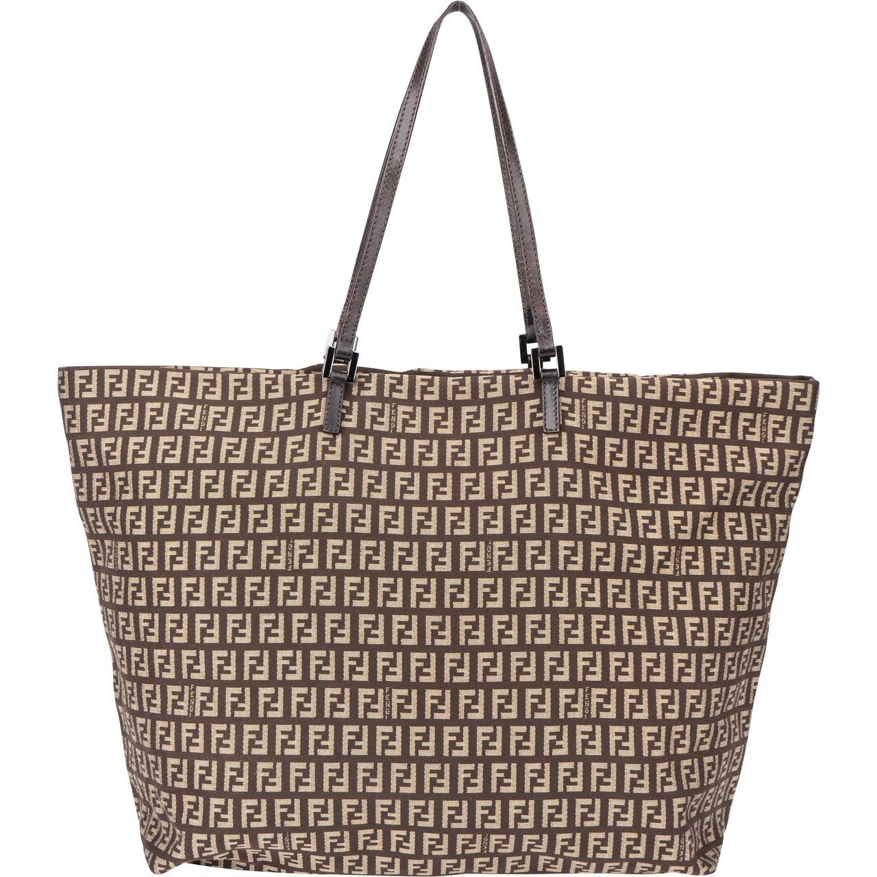 Fendi Fendi FF Monogram Zucca Shopper Bag Bruin