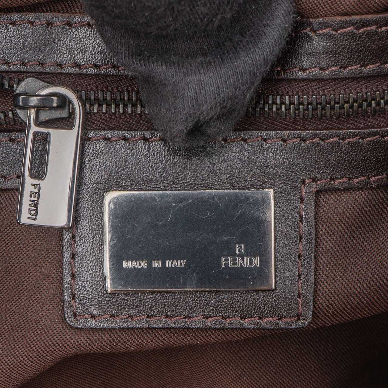 Fendi Fendi FF Monogram Zucca Shopper Bag Bruin