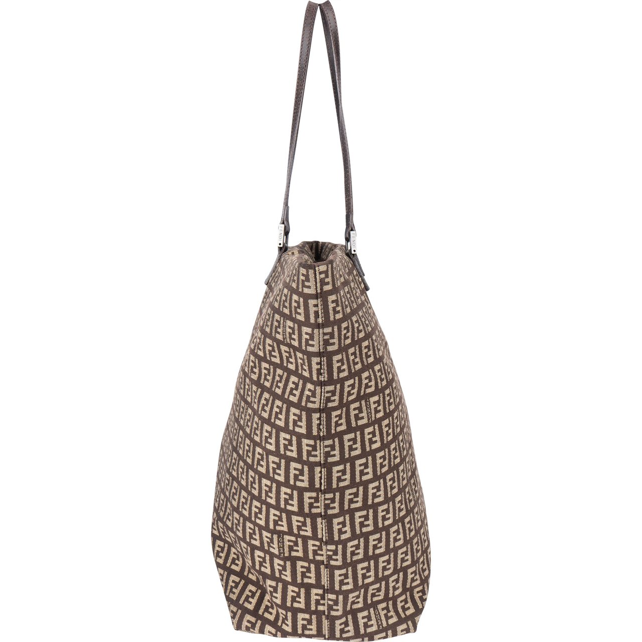 Fendi Fendi FF Monogram Zucca Shopper Bag Bruin