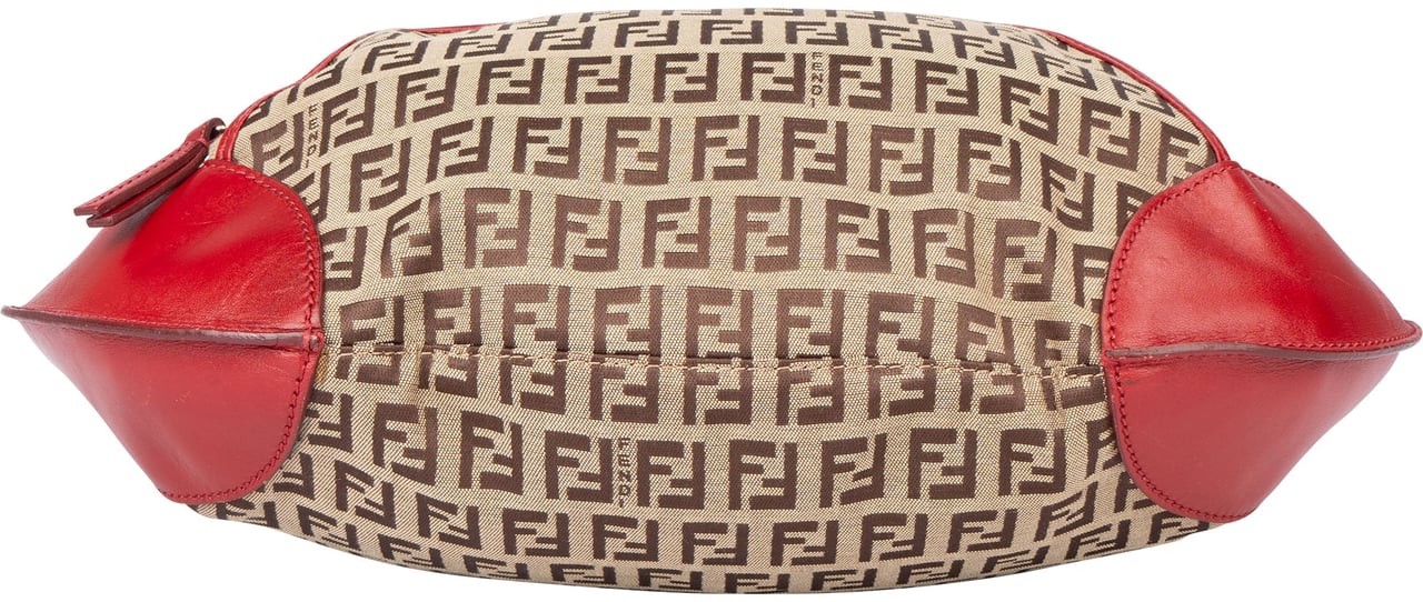 Fendi FF Monogram Zucca Handbag Bruin