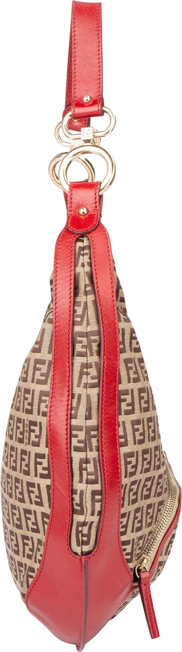Fendi FF Monogram Zucca Handbag Bruin