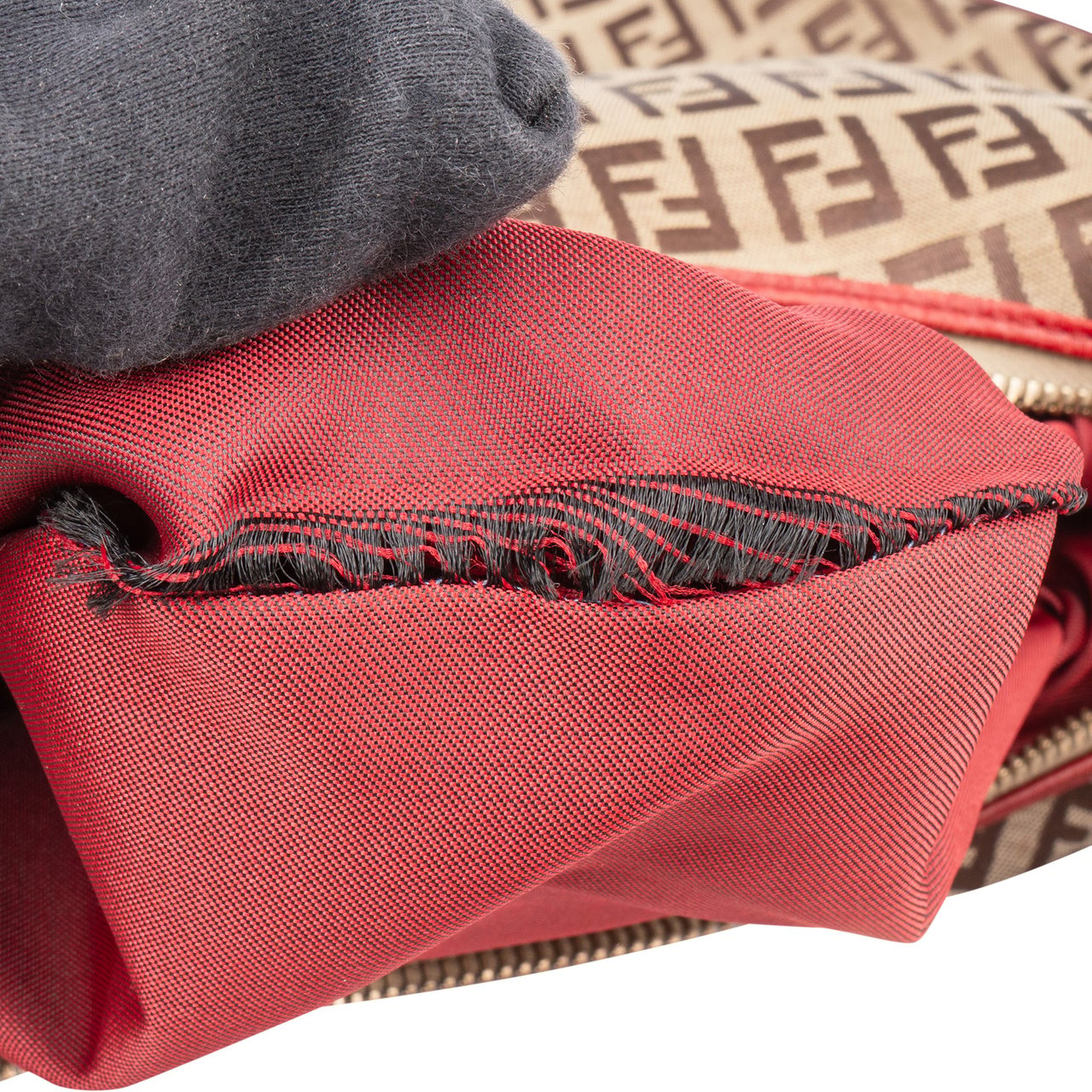 Fendi FF Monogram Zucca Handbag Bruin