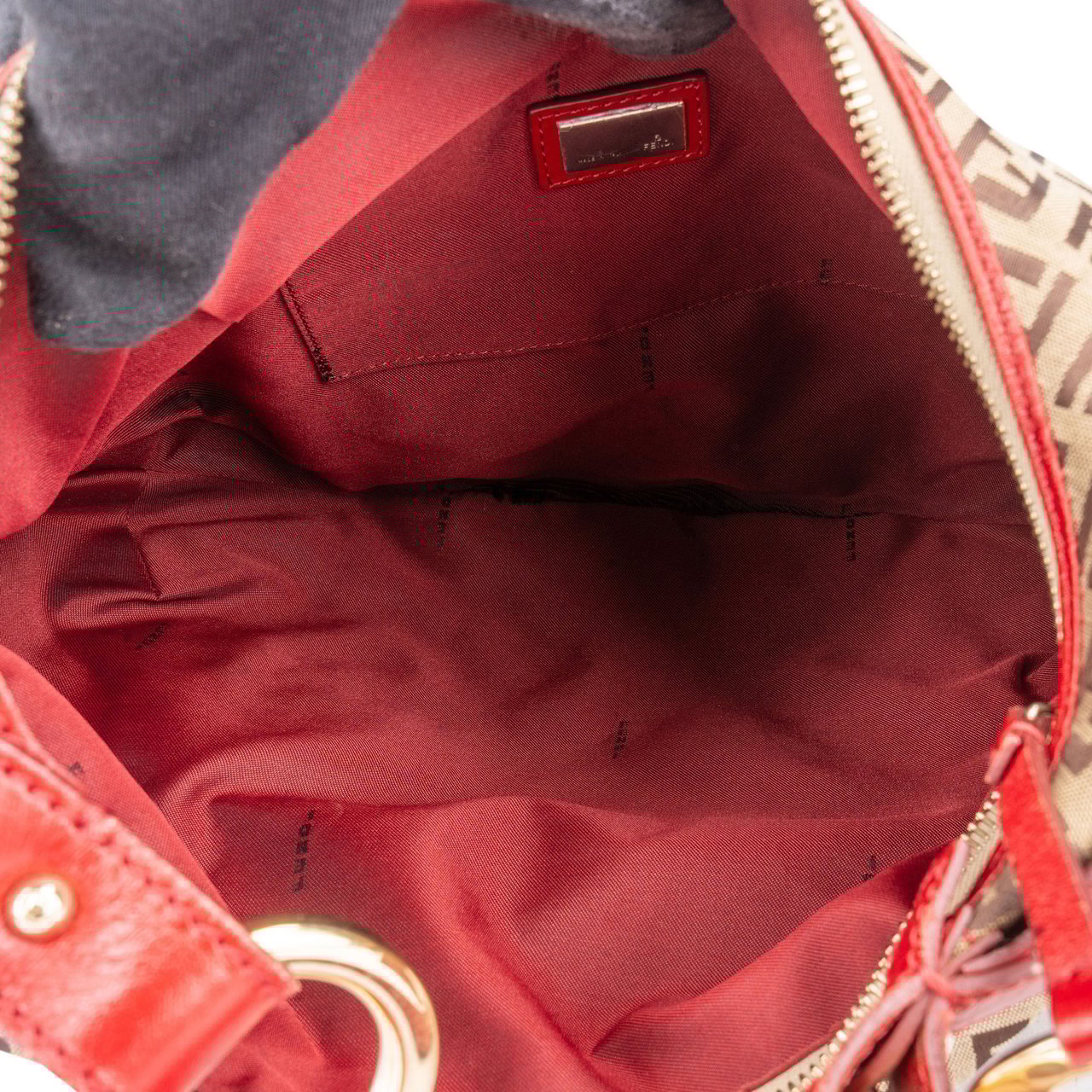 Fendi Fendi FF Monogram Zucca Handbag Bruin