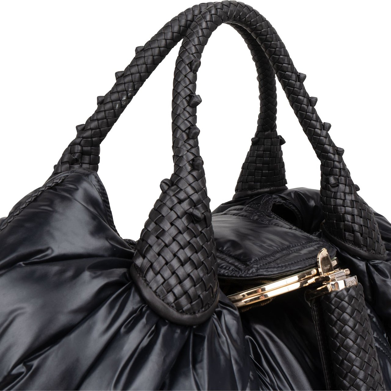 Fendi x Moncler Nylon Spy Hobo Handbag Zwart