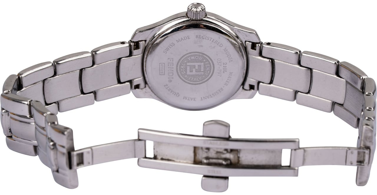 Fendi Silver Tone Date 210L Woman Watch Divers