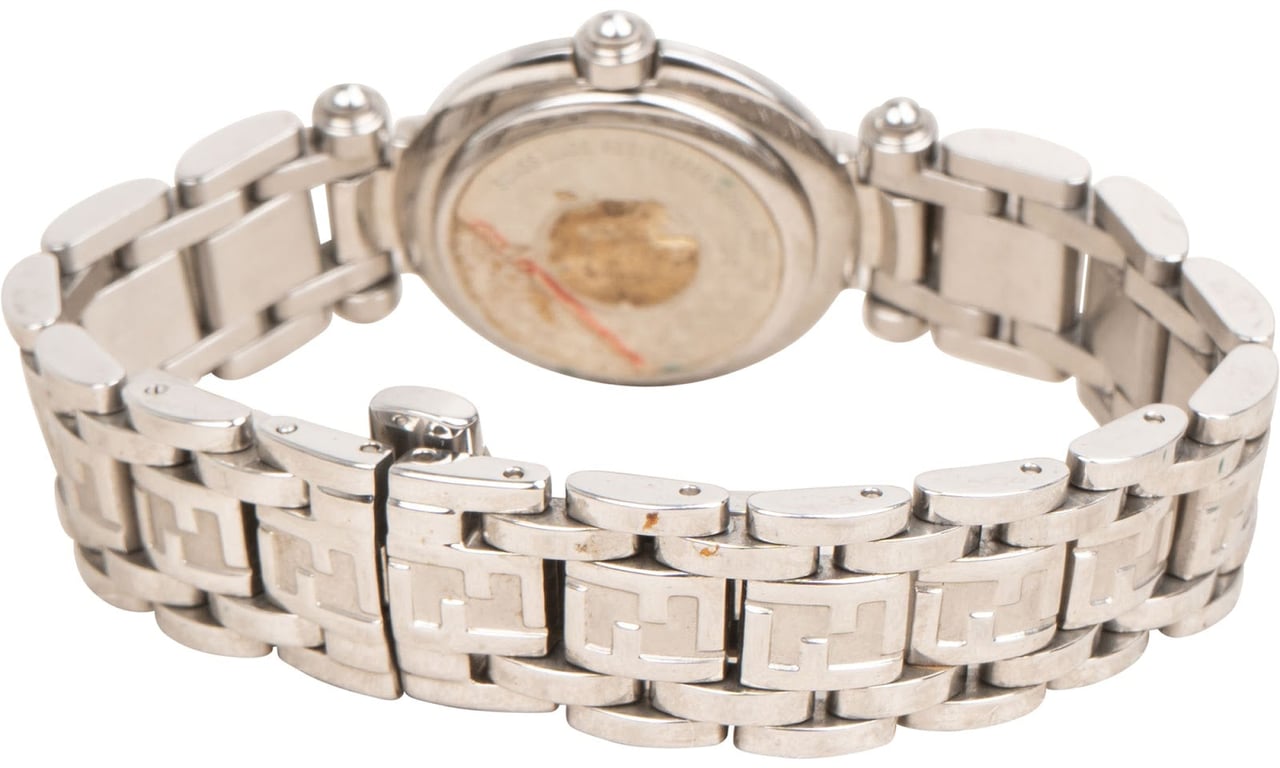 Fendi Silver Tone Zucca 750L Bracelet Women Watch Divers