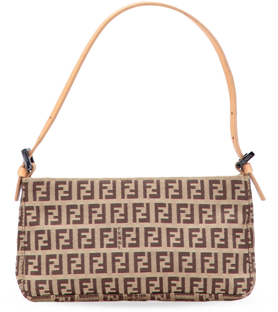 Fendi Zucchino Canvas Pochette Bruin