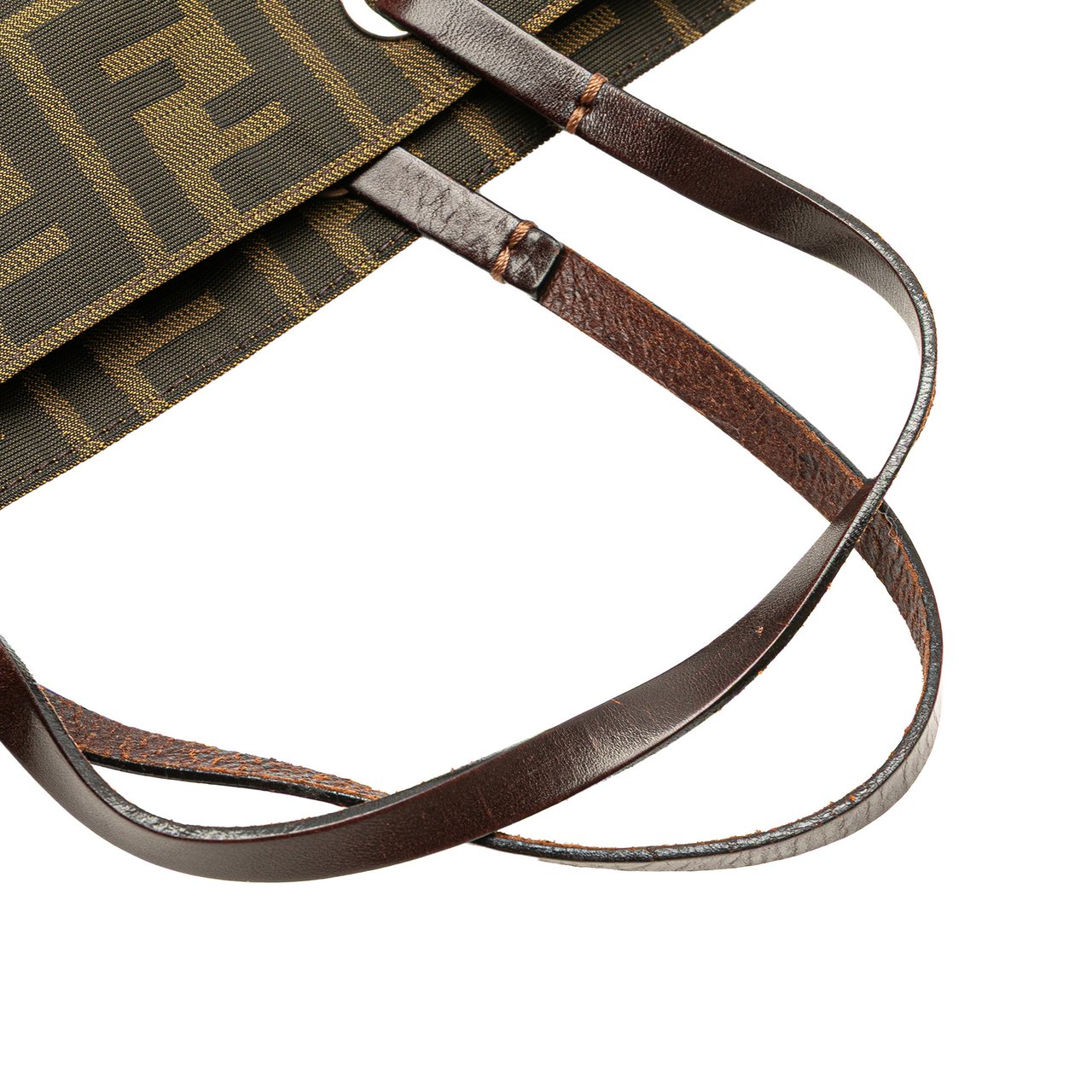 Fendi Zucca Canvas Tote Bruin