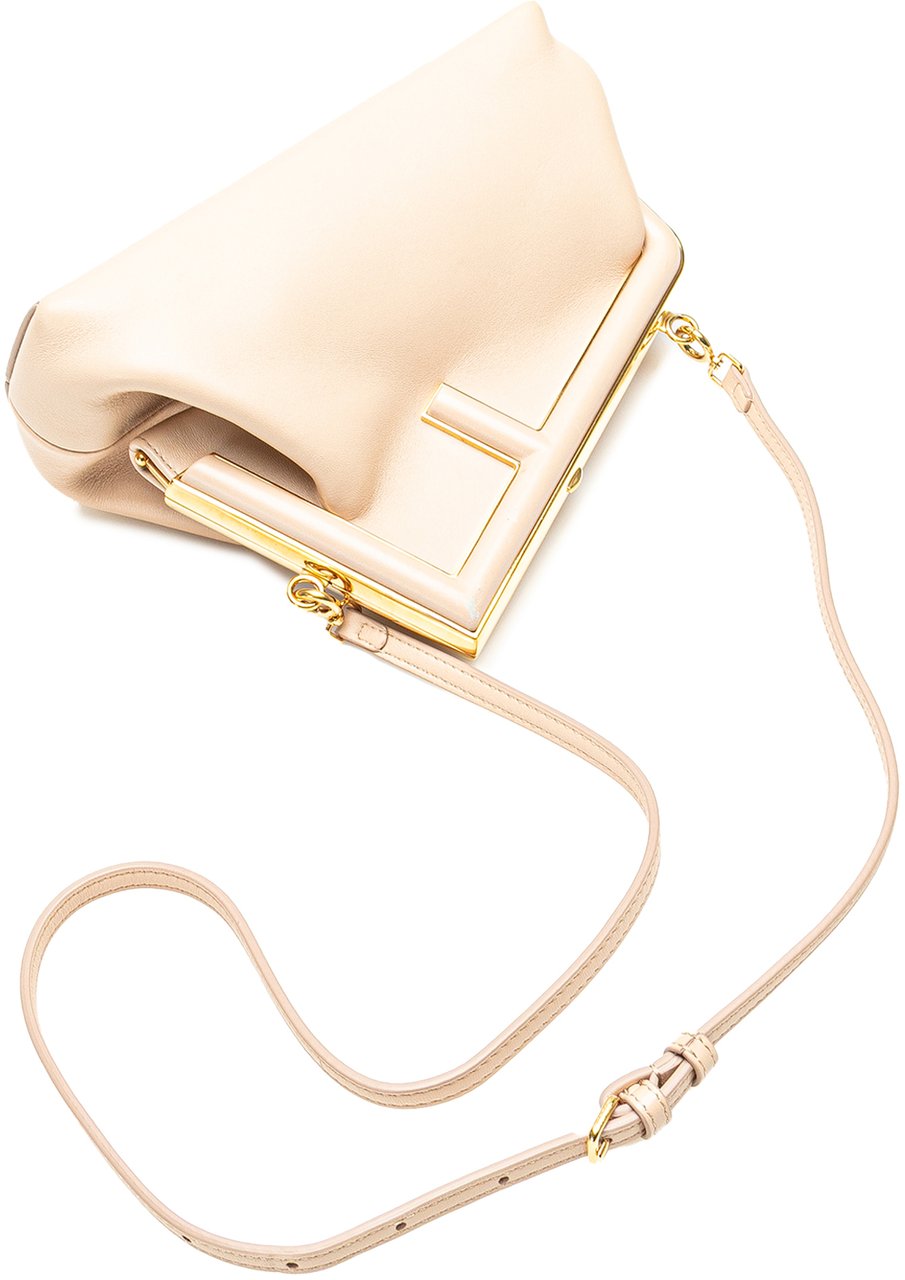 Fendi Small Nappa Fendi First Crossbody Bruin
