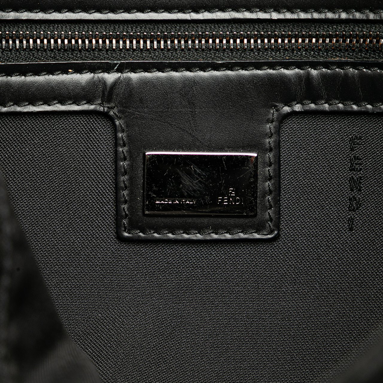 Fendi Zucca Canvas Mamma Forever Zwart