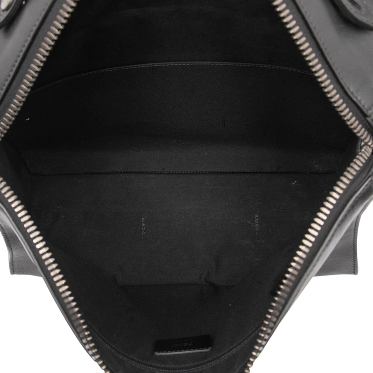 Fendi Leather Lui Urban Briefcase Zwart