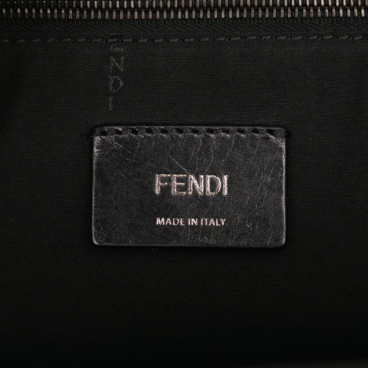 Fendi Leather Lui Urban Briefcase Zwart
