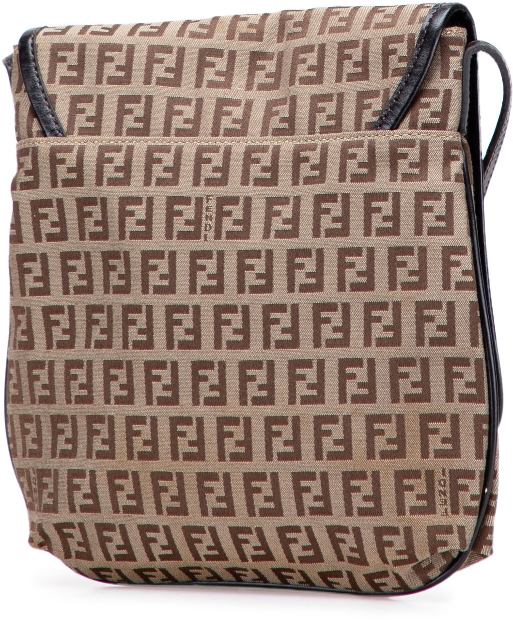 Fendi Zucchino Canvas Crossbody Bruin