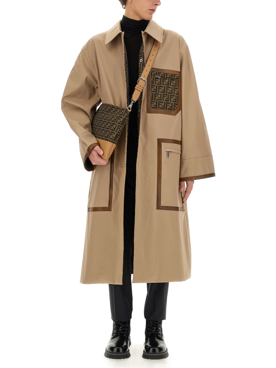 Fendi FABRIC TRENCH COAT Beige