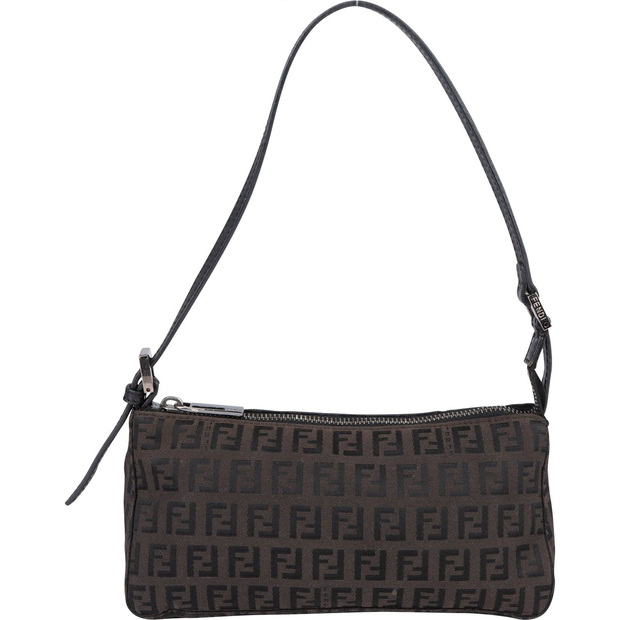 Fendi Fendi FF Monogram Zucca Mini Handbag Zwart