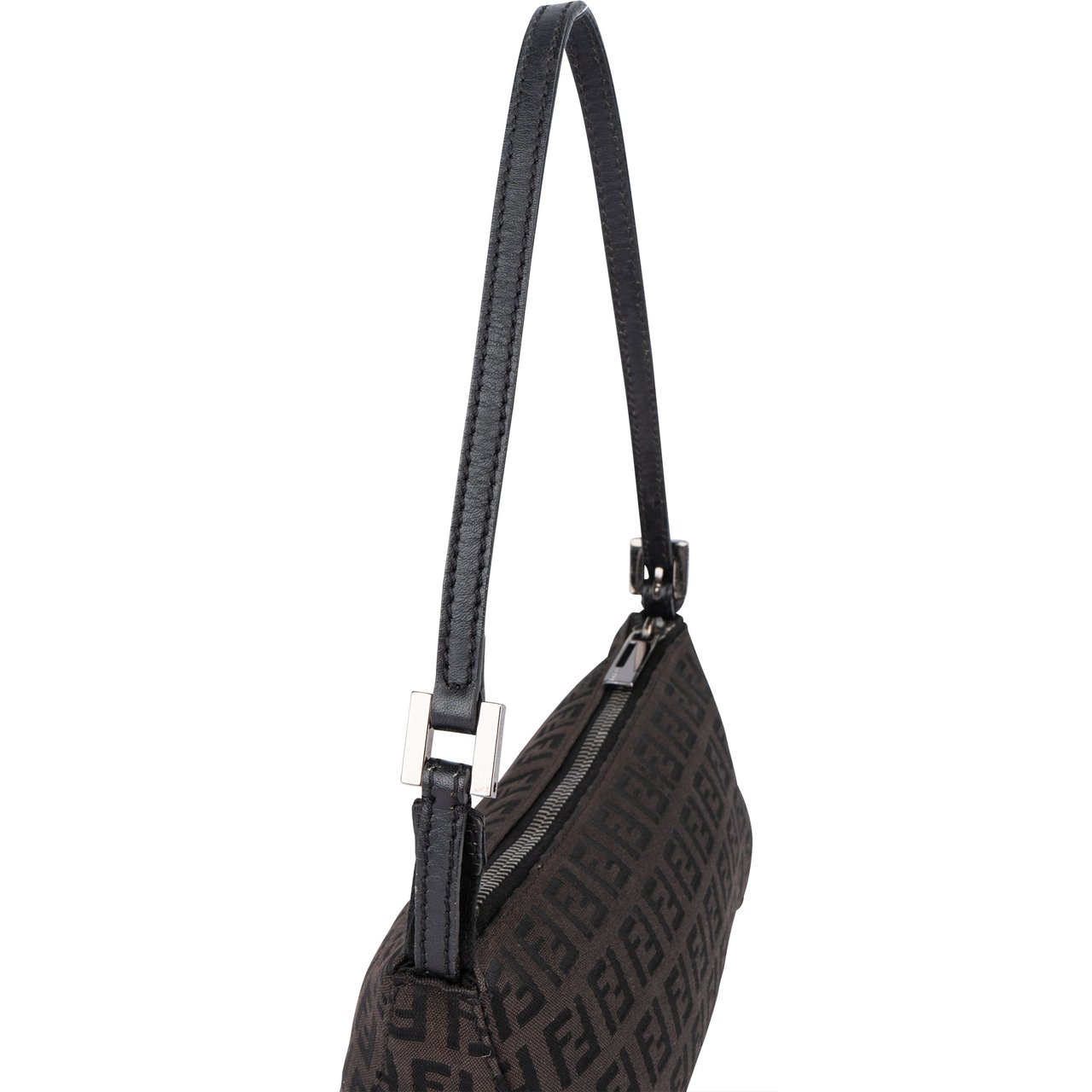 Fendi Fendi FF Monogram Zucca Mini Handbag Zwart